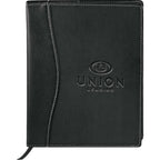 Hampton Stitched Journal with Locking Closure, 7.5 x 9.5 Inches - White - Front