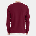 Hanes Unisex Essential-T Long Sleeve T-Shirt Full Color - Athletic Cardinal - On Model Back