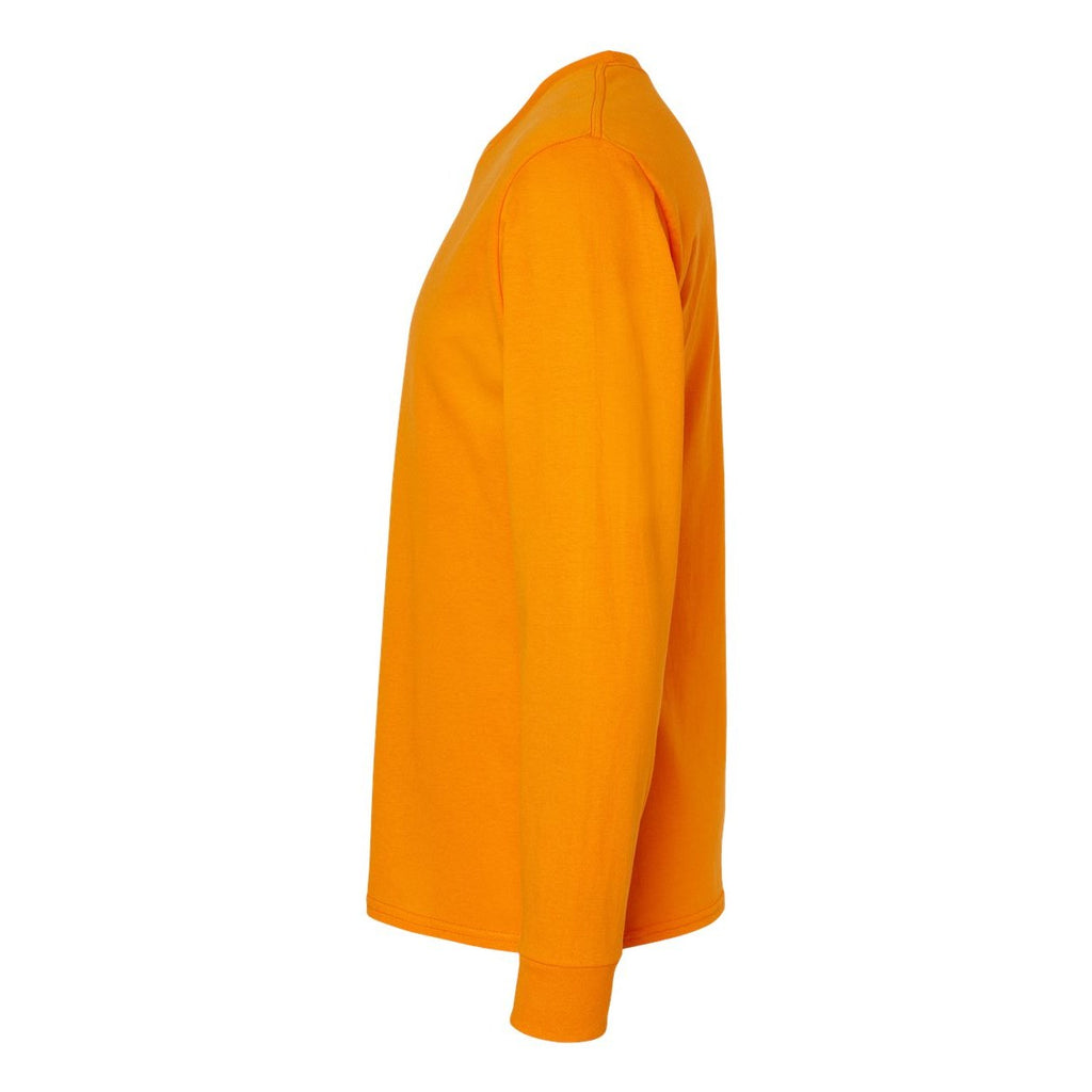 Hanes Unisex Essential-T Long Sleeve T-Shirt Full Color - Tennessee Orange - Direct Side
