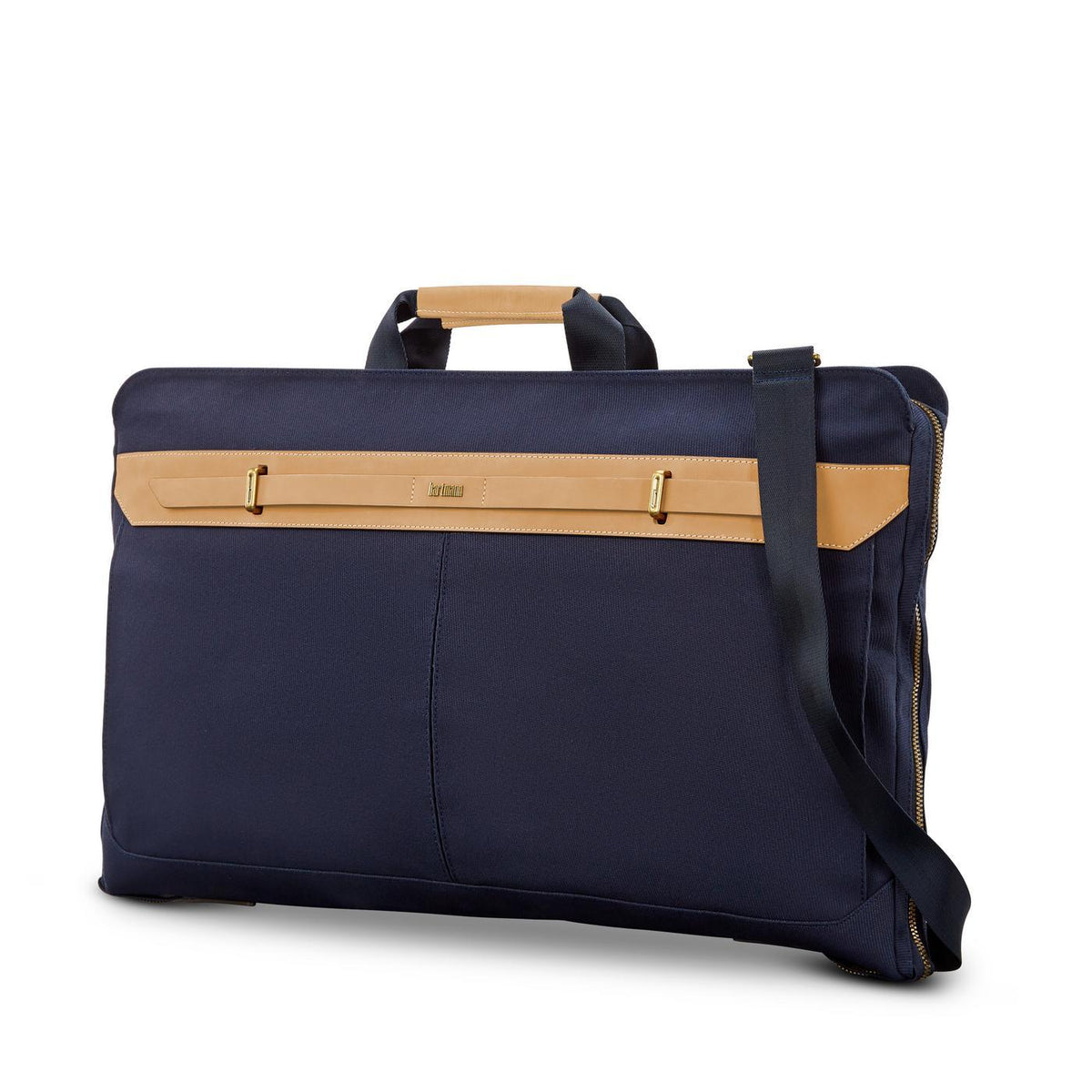 Hartmann Reserve Canvas Trifold Garment Bag Debossing - Midnight Navy - View 4
