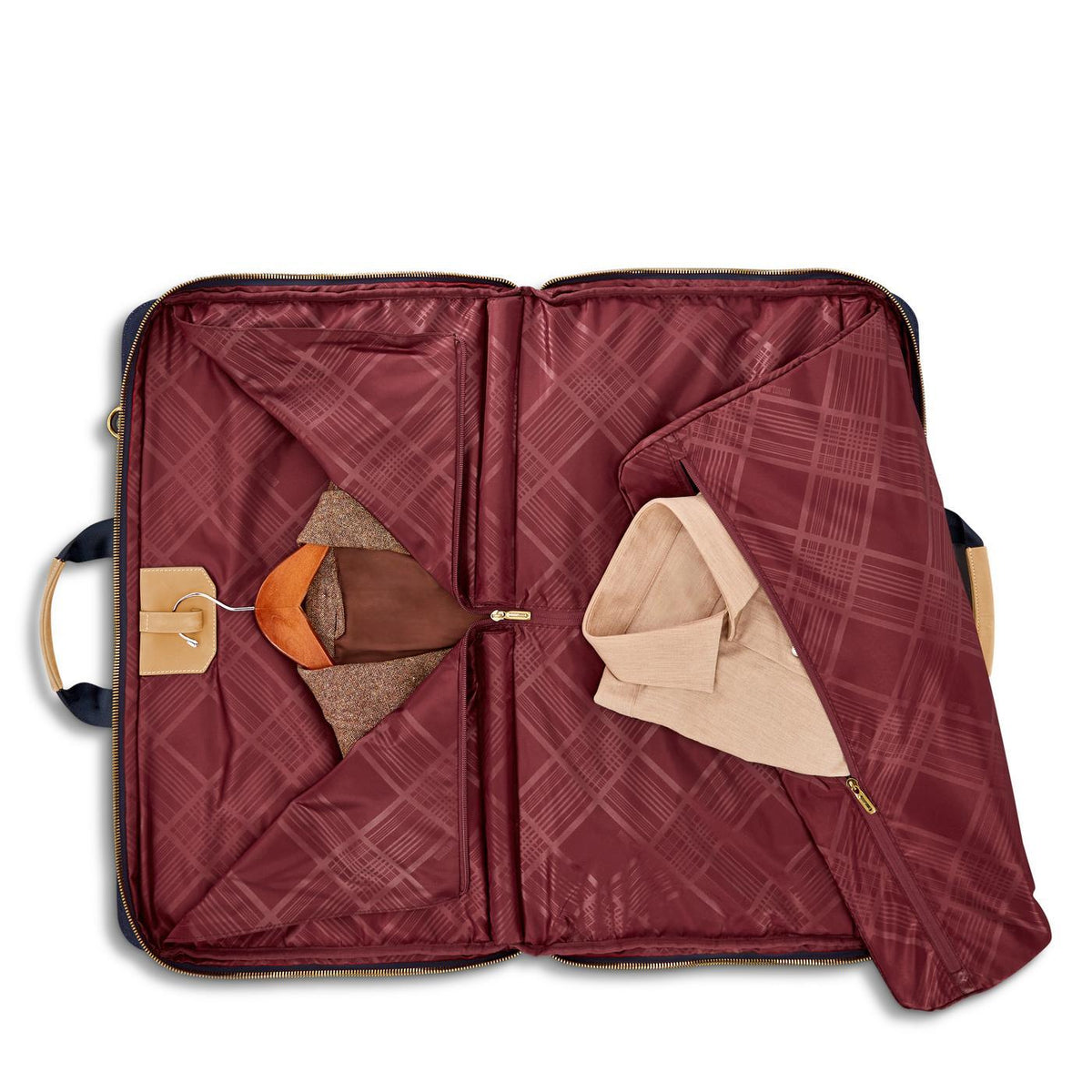 Hartmann Reserve Canvas Trifold Garment Bag Debossing - Oak - View 7