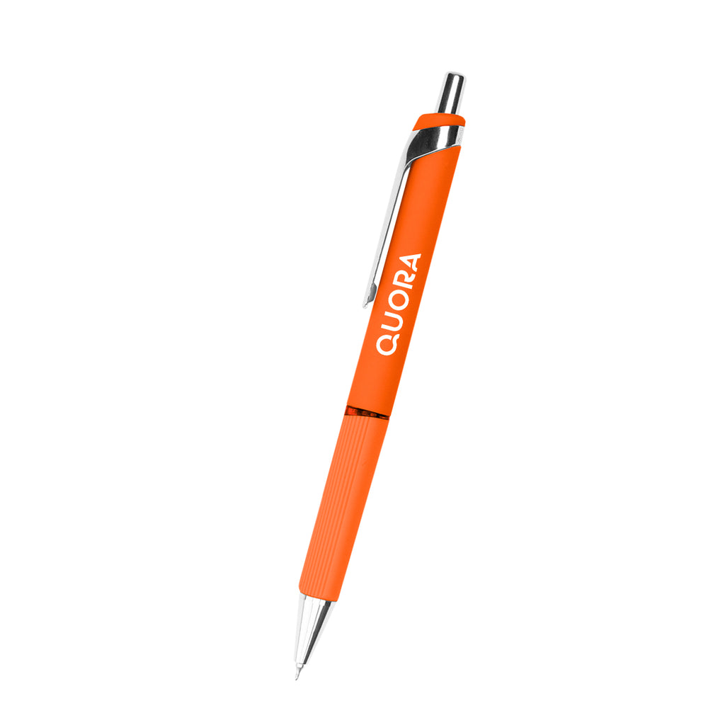 Hayes Gel Pen in Recycled ABS - Orange - Silk Screen