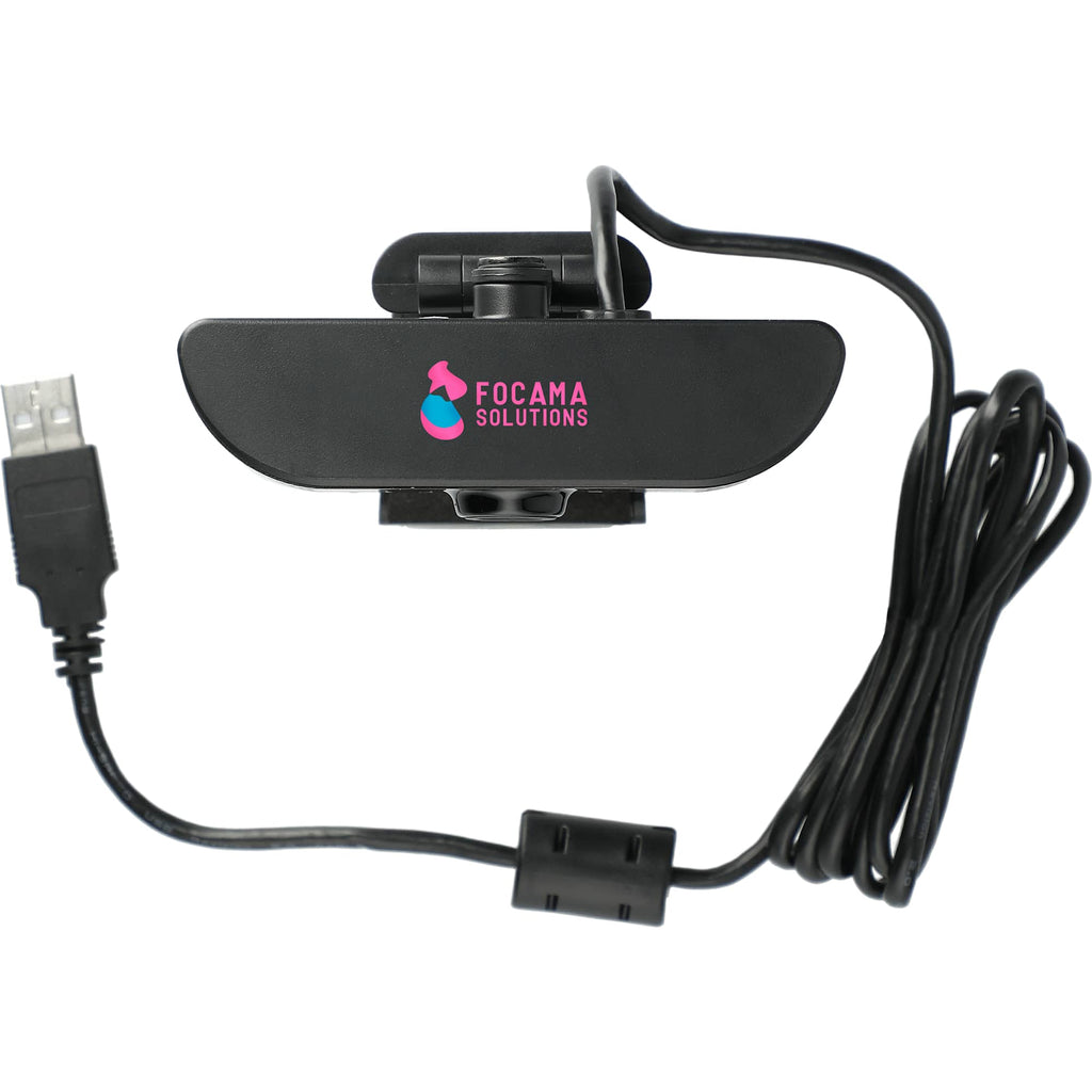 HD Webcam with Microphone, 1080p Full Color - Black - Top