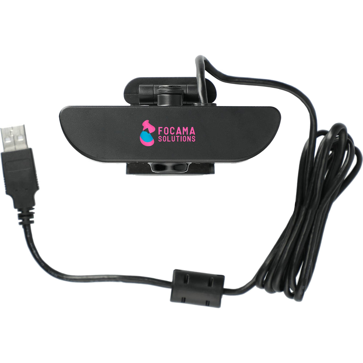 HD Webcam with Microphone, 1080p Full Color - Black - Top