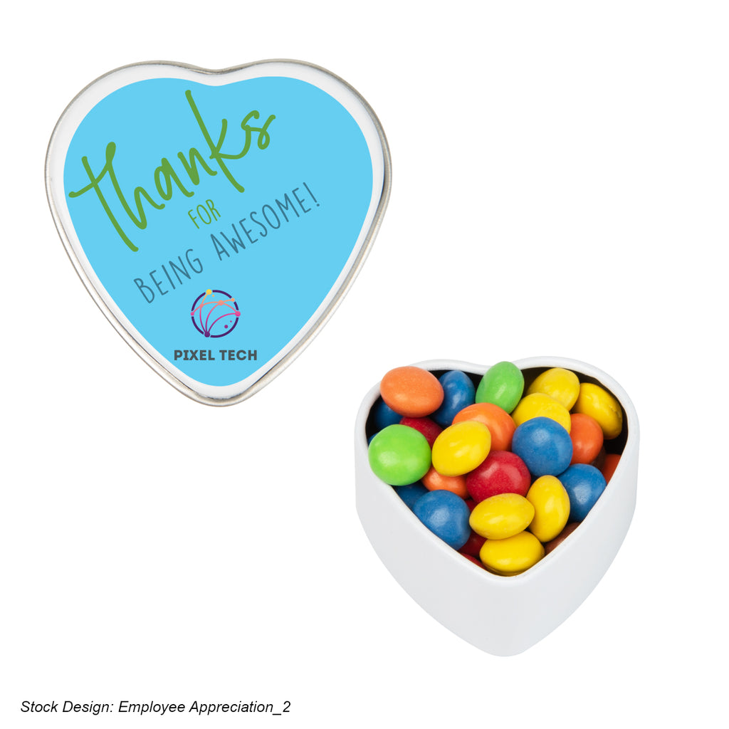 Heart Shaped Tin, Small - Label