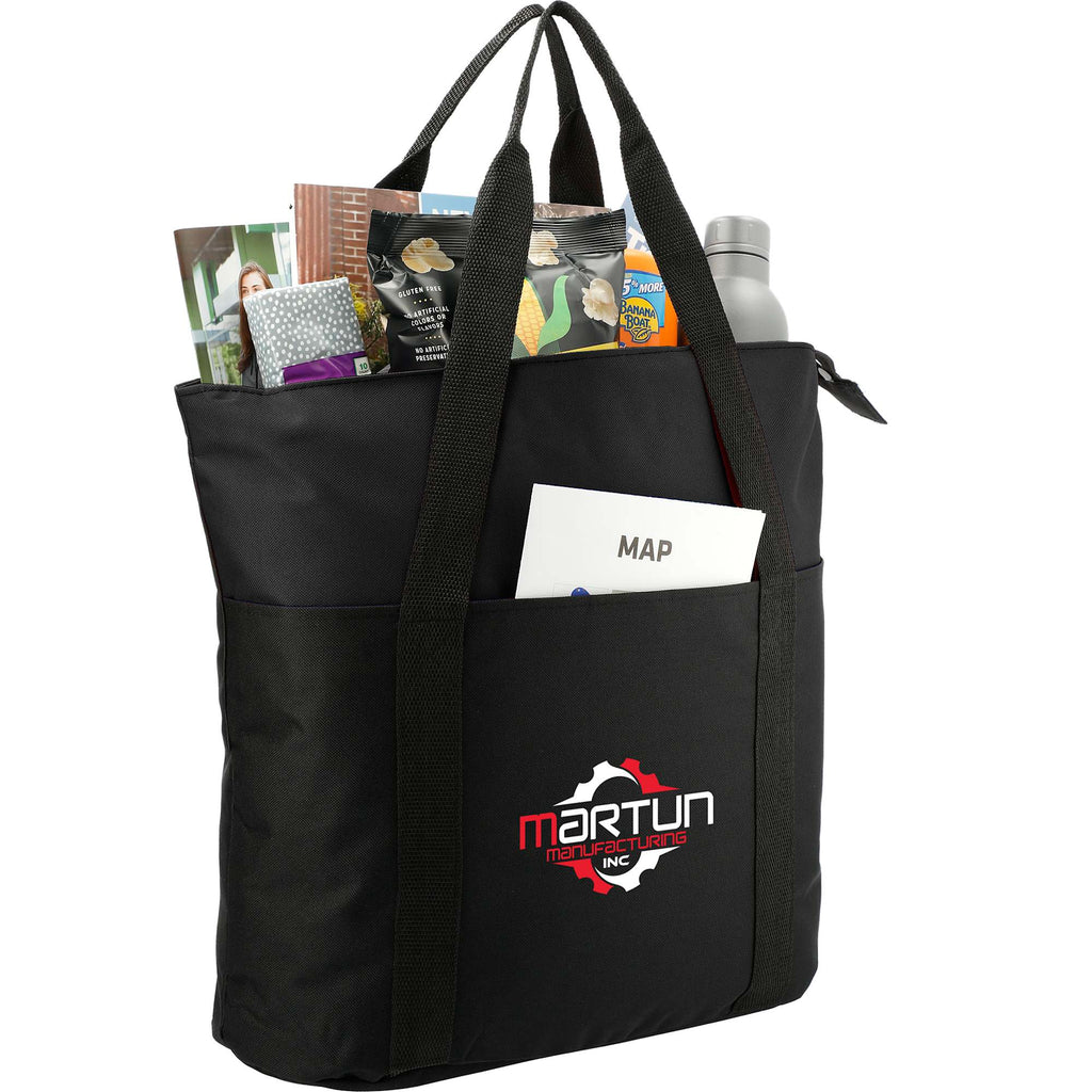 Heavy Duty Convention Tote with Zip Top - Black - Photo