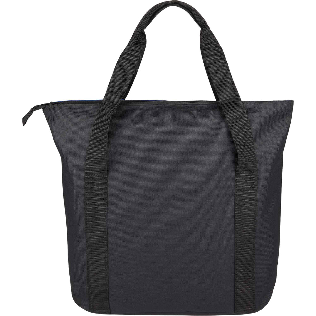 Heavy Duty Convention Tote with Zip Top - Blue - Back