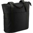 Heavy Duty Convention Tote with Zip Top Embroidery - Black - Right Angle 2