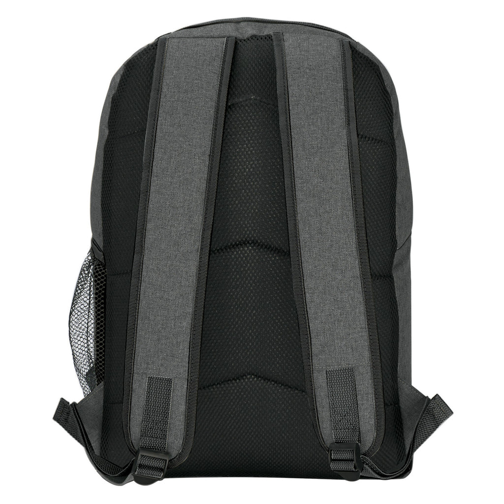 High Line Custom Logo Backpack Embroidery - Gray - Back
