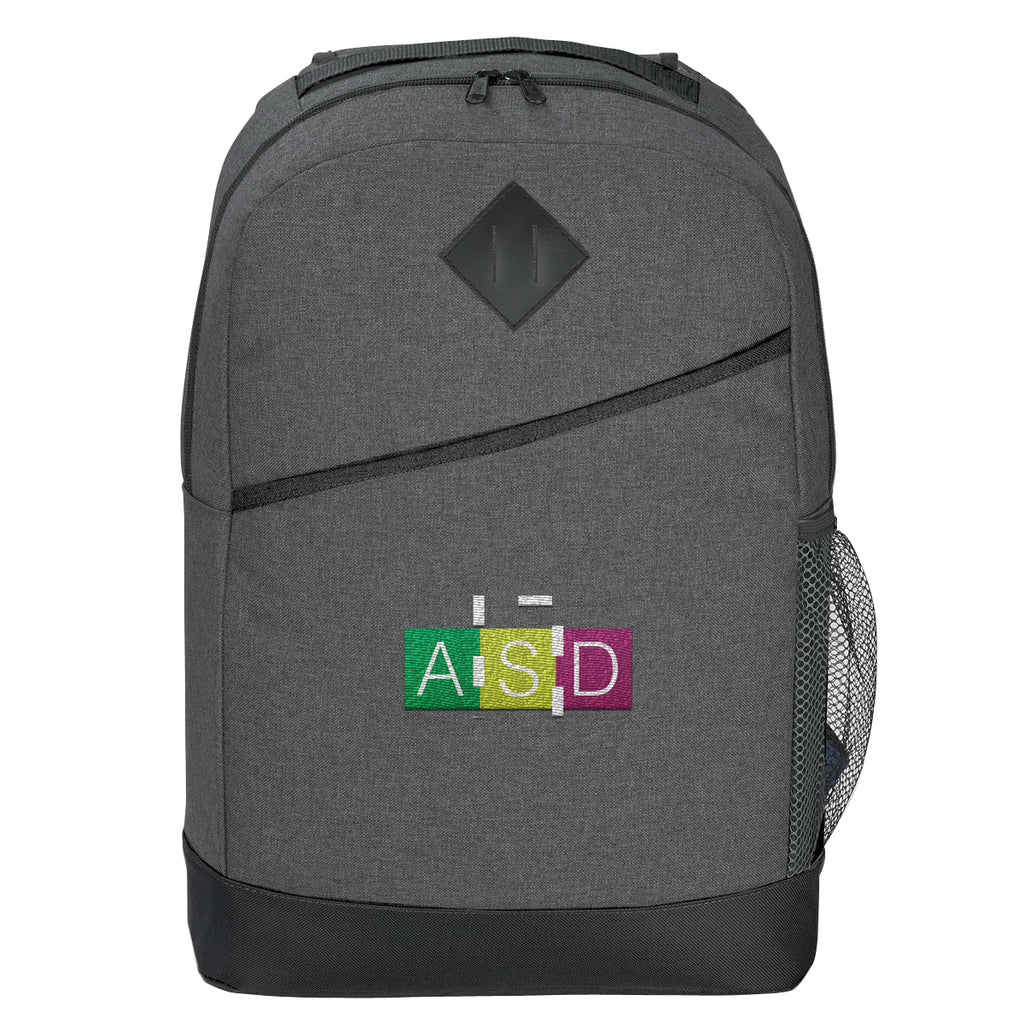 High Line Custom Logo Backpack Embroidery - Gray - Embroidery