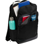High Sierra Armagh Backpack in Recycled Polyester Embroidery - Black - Propped