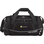 High Sierra Bubba Duffel Bag with Headphone Port, 22 Inches Embroidery - Black - Front