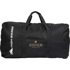 High Sierra Hi-Ton Lightweight Duffel Bag in Recycled Polyester Embroidery - Black - Front