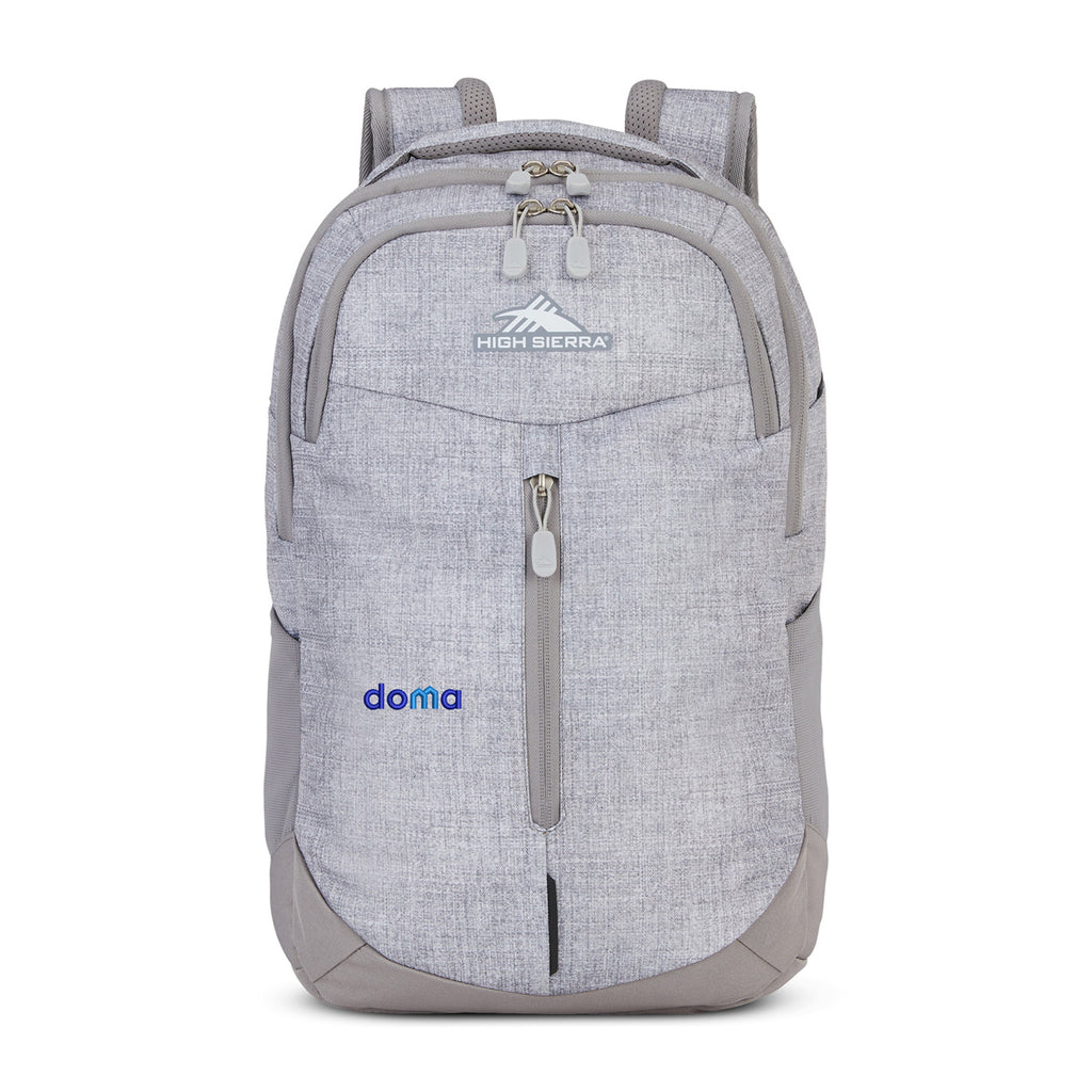 High Sierra Swerve Pro Laptop Backpack, 17 Inch Transfer - Silver Heather - View 1