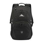 High Sierra Swoop SG Laptop Backpack with Cascading Pockets Embroidery - Black - View 1