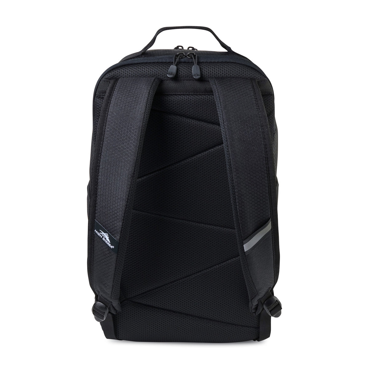 High Sierra Swoop SG Laptop Backpack with Cascading Pockets Embroidery - Black - View 2