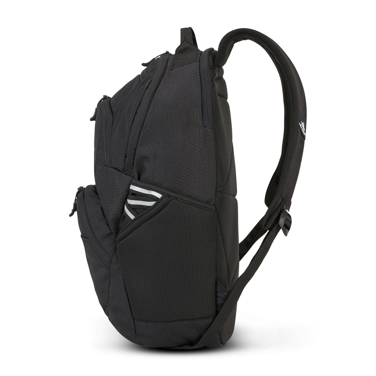 High Sierra Swoop SG Laptop Backpack with Cascading Pockets Embroidery - Black - View 4