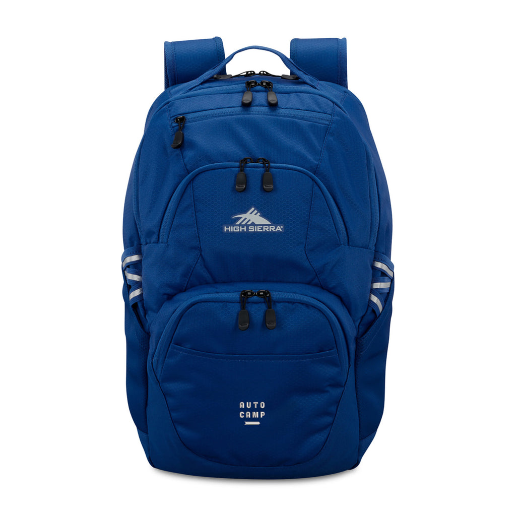 High Sierra Swoop SG Laptop Backpack with Cascading Pockets Embroidery - Cosmic Blue - View 1