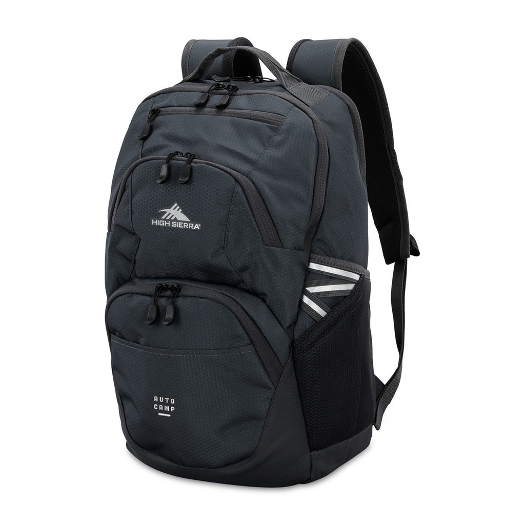 High Sierra Swoop SG Laptop Backpack with Cascading Pockets Embroidery - Mercury - View 2