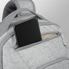 High Sierra Swoop SG Laptop Backpack with Cascading Pockets Embroidery - Silver Heather - View 2