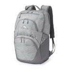 High Sierra Swoop SG Laptop Backpack with Cascading Pockets Embroidery - Silver Heather - View 4