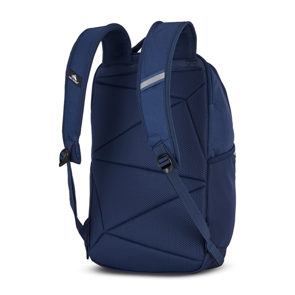 High Sierra Swoop SG Laptop Backpack with Cascading Pockets Embroidery - True Navy - View 5