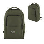 Hudson Laptop Backpack in Leatherette - Olive - Colorbrite