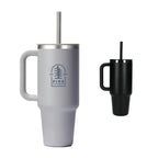 Hydro Flask All Around Travel Tumbler with Straw, 40 oz Laser Engraving - Birch - Front Group 2