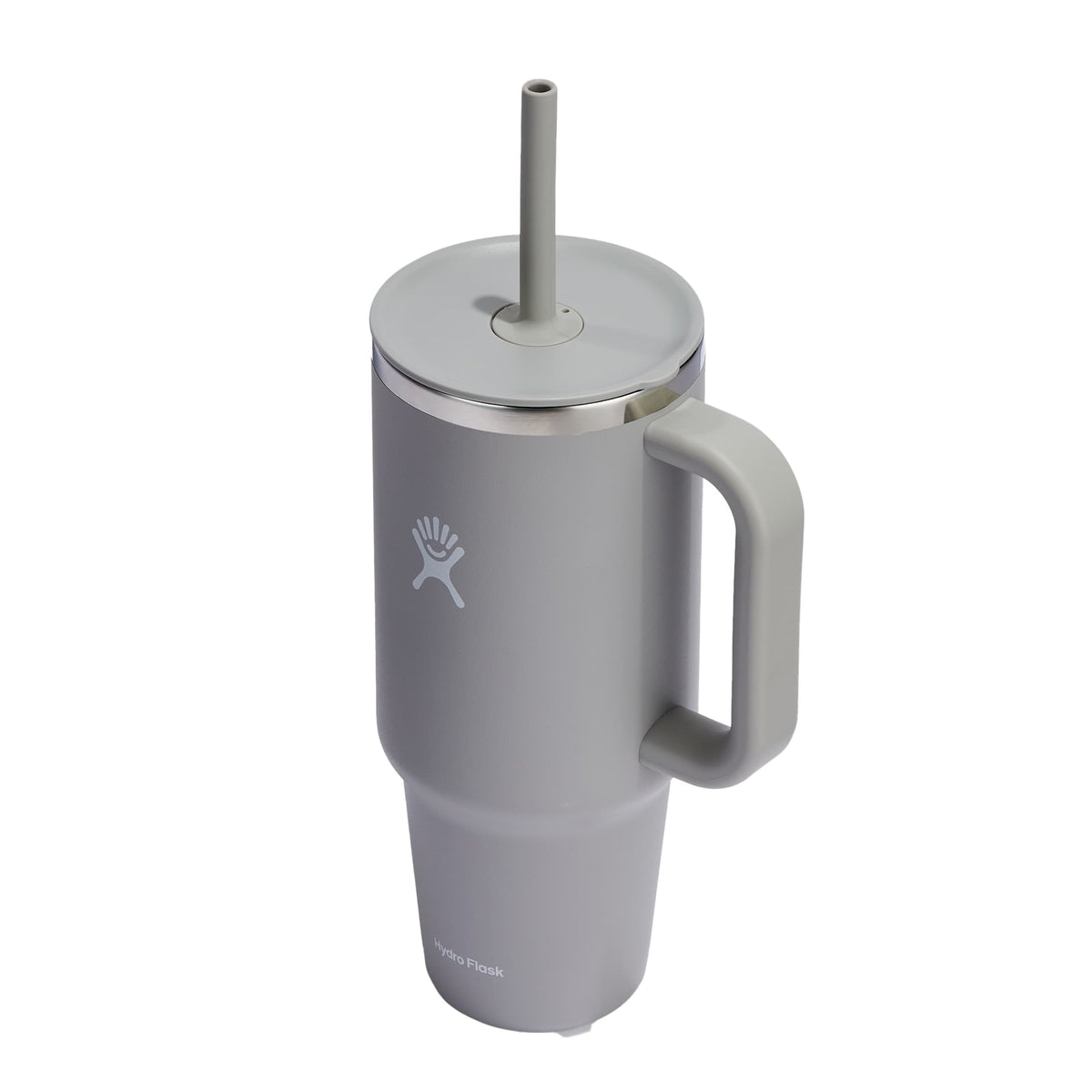 Hydro Flask All Around Travel Tumbler with Straw, 40 oz Laser Engraving - Birch - Left Angle