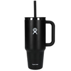 Hydro Flask All Around Travel Tumbler with Straw, 40 oz Laser Engraving - Black - Back 2