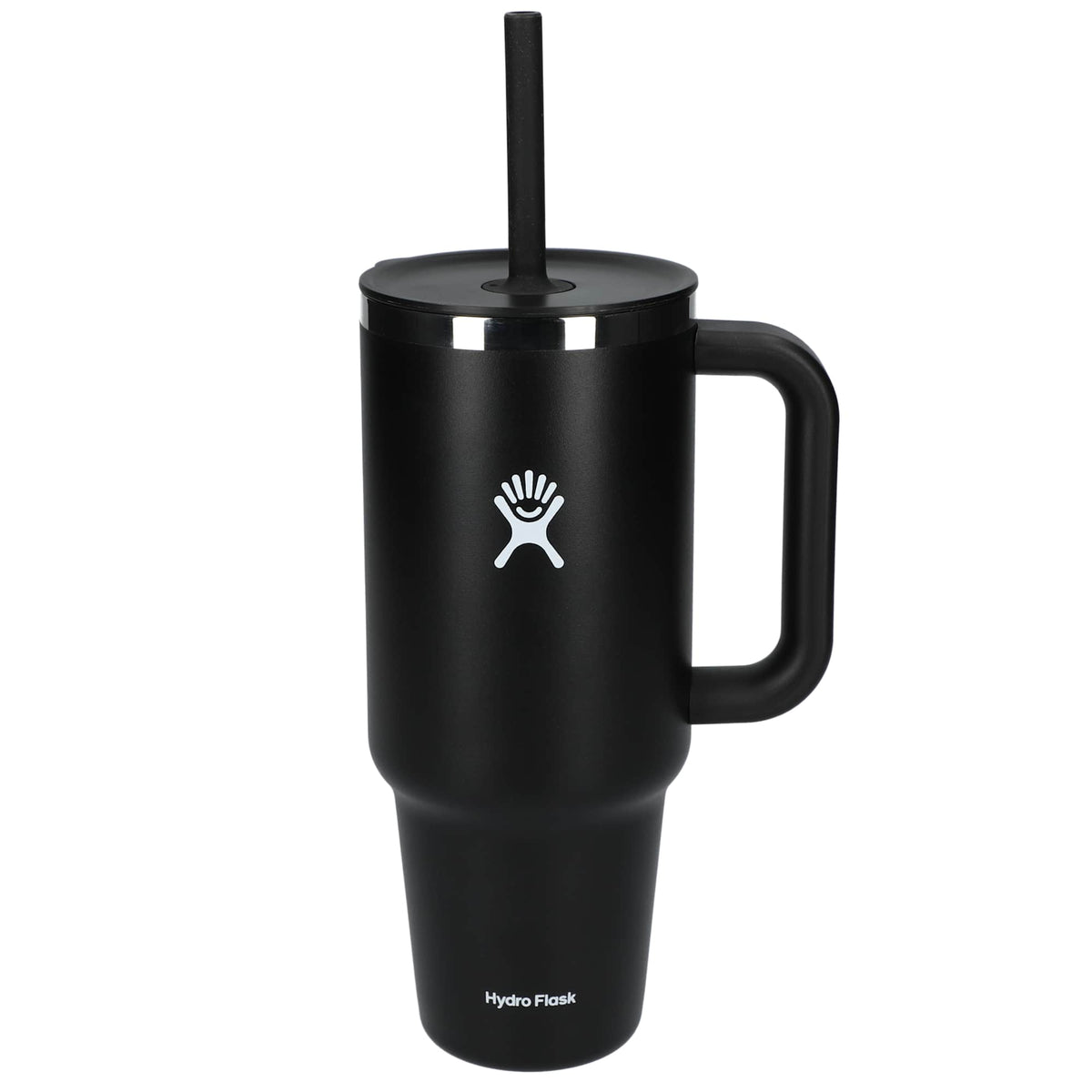 Hydro Flask All Around Travel Tumbler with Straw, 40 oz Laser Engraving - Black - Back 3