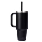 Hydro Flask All Around Travel Tumbler with Straw, 40 oz Laser Engraving - Black - Back 4