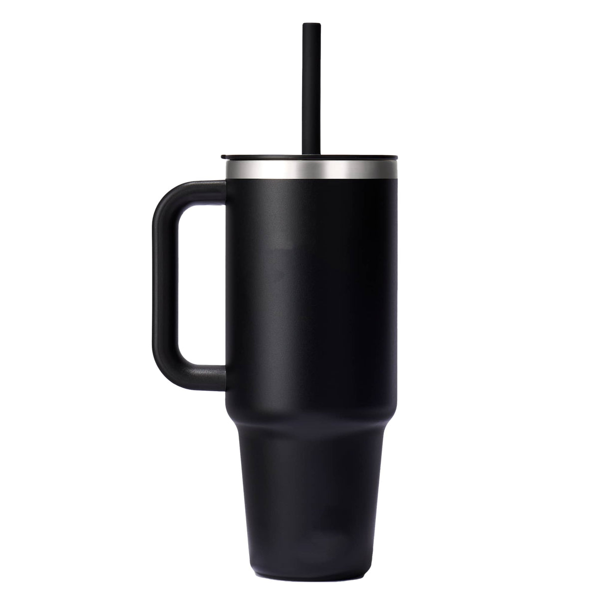 Hydro Flask All Around Travel Tumbler with Straw, 40 oz Laser Engraving - Black - Back 4