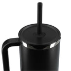 Hydro Flask All Around Travel Tumbler with Straw, 40 oz Laser Engraving - Black - Top 2