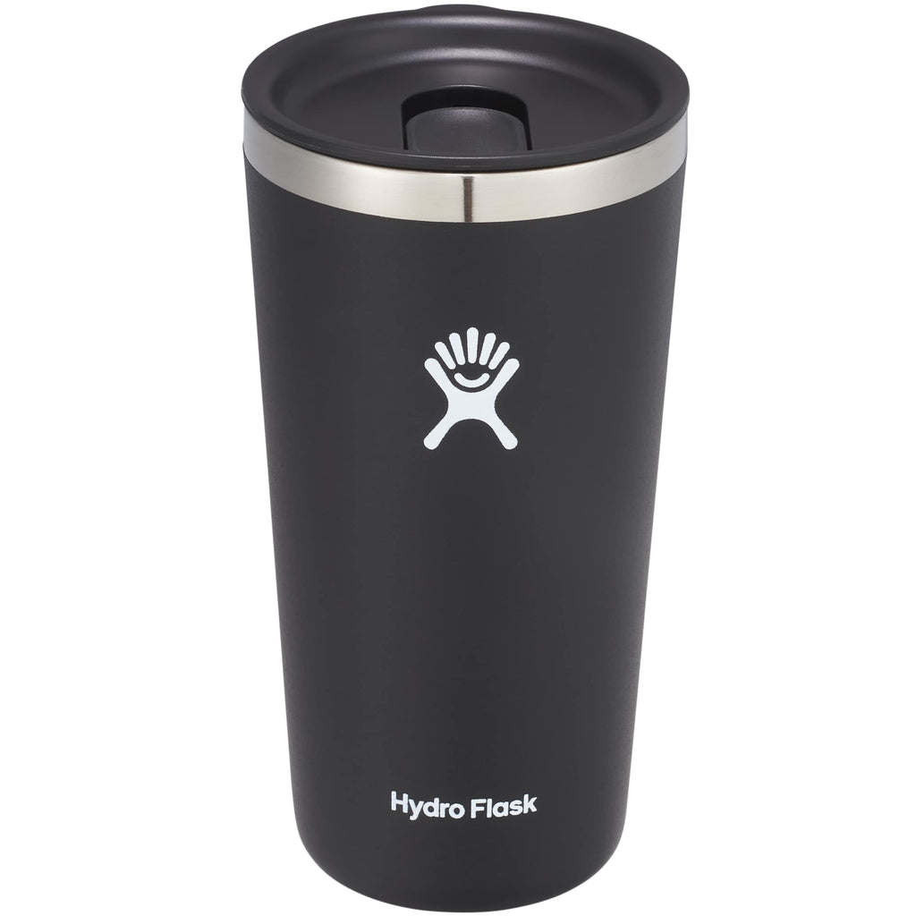 Hydro Flask All Around Tumbler with Press-In Lid, 20 oz Laser Engraving - Black - Back