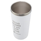 Hydro Flask All Around Tumbler with Press-In Lid, 20 oz Laser Engraving - White - Left Angle 2