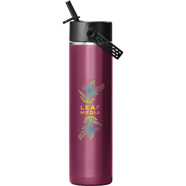 Hydro Flask Lightweight Wide Mouth Bottle with Flex Straw, 24 oz Full Color