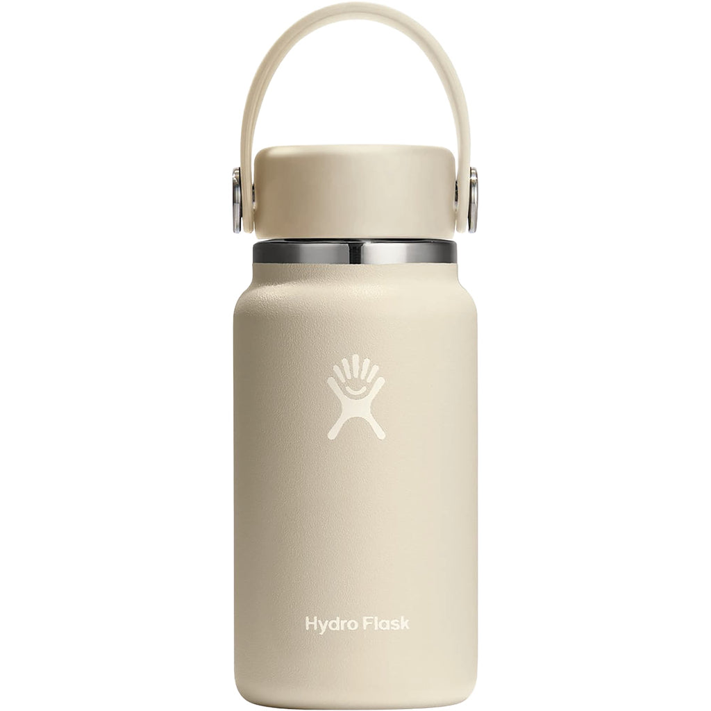 Hydro Flask Micro Hydro Mini Bottle, Oat, 6.7 oz Laser Engraving - Oat - Back