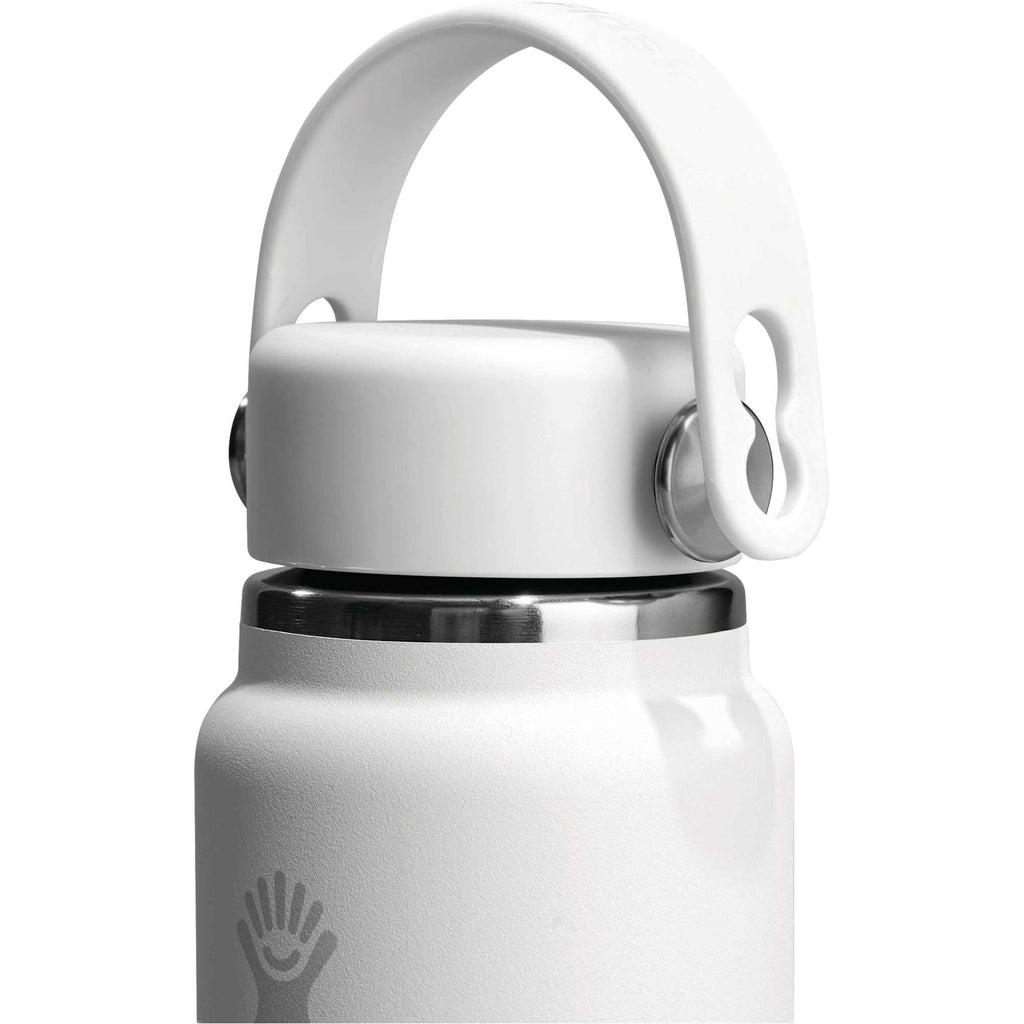 Hydro Flask Micro Hydro Mini Bottle with FlexClip, 13.5 oz Laser Engraving - White - Photo 4