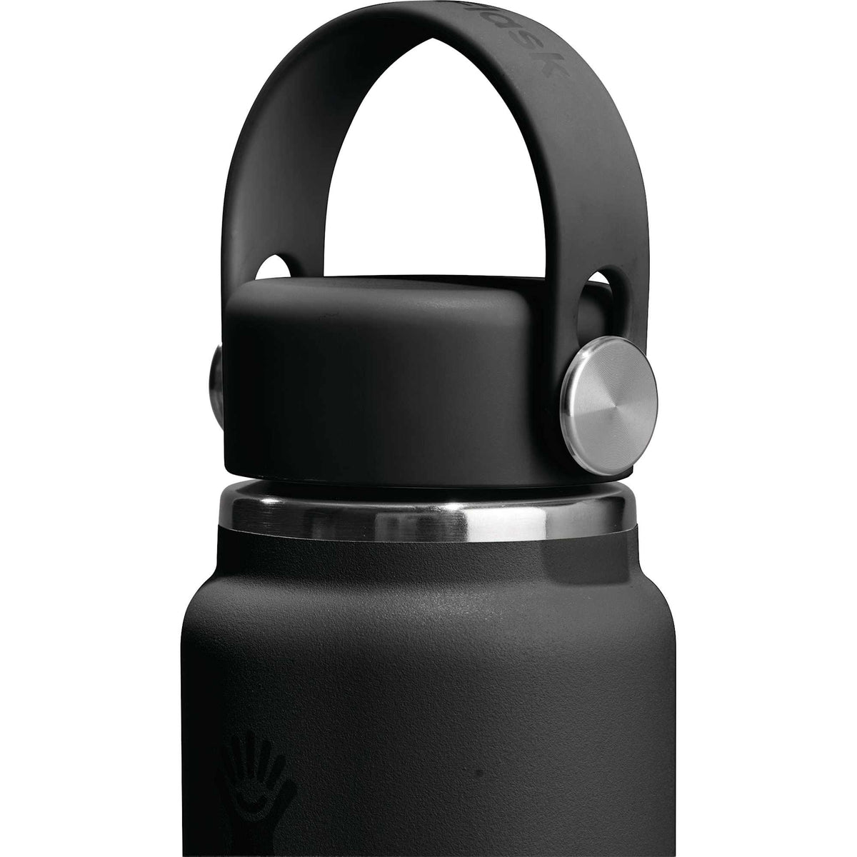 Hydro Flask Micro Hydro Mini Bottle with FlexClip, 6.7 oz Laser Engraving - Black - Detail 3