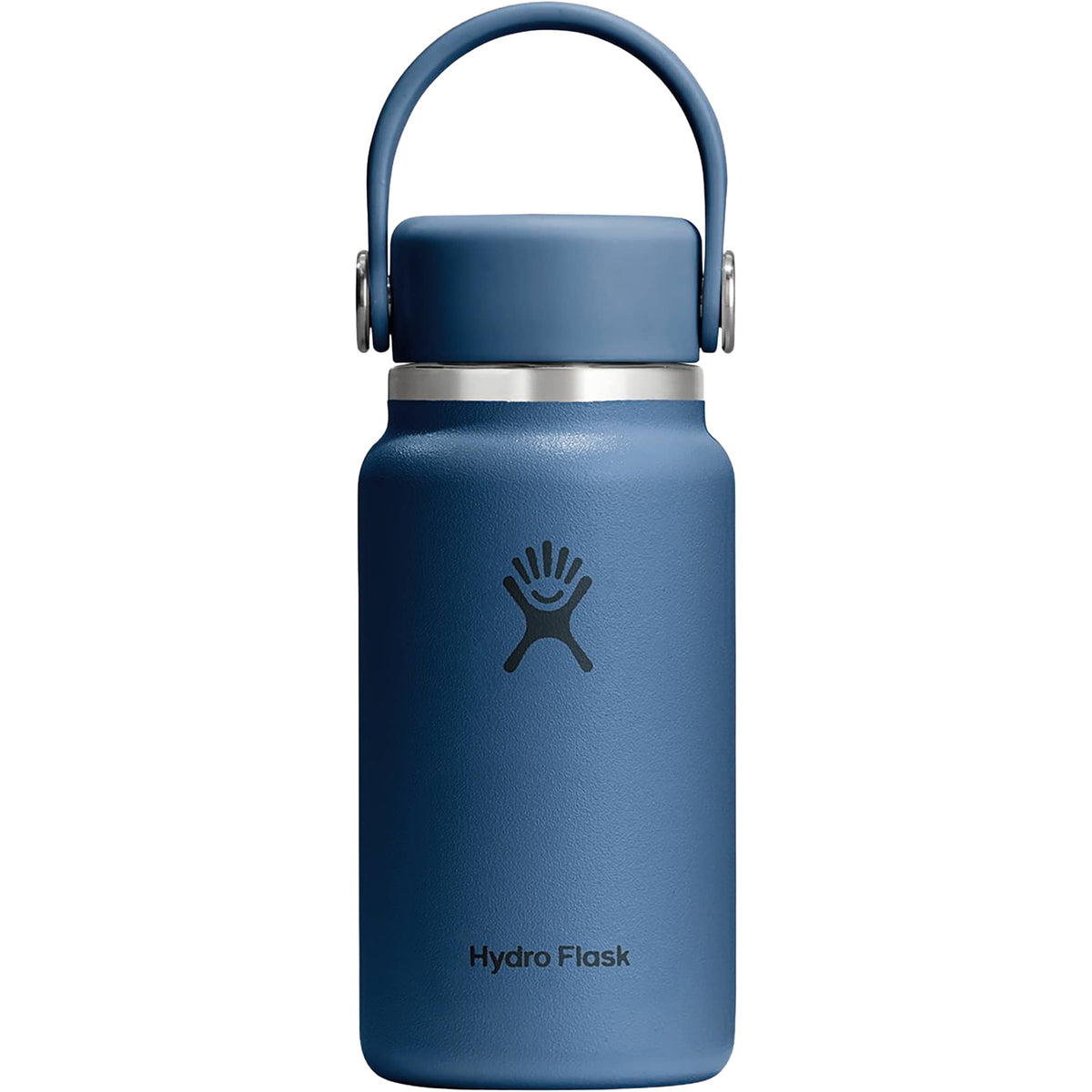 Hydro Flask Micro Hydro Mini Bottle with FlexClip, 6.7 oz Laser Engraving - Harbor Blue - Back