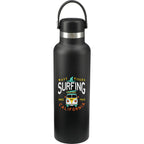 Hydro Flask Standard Mouth Bottle with Flex Cap, 21 oz Full Color - Black - Front 2