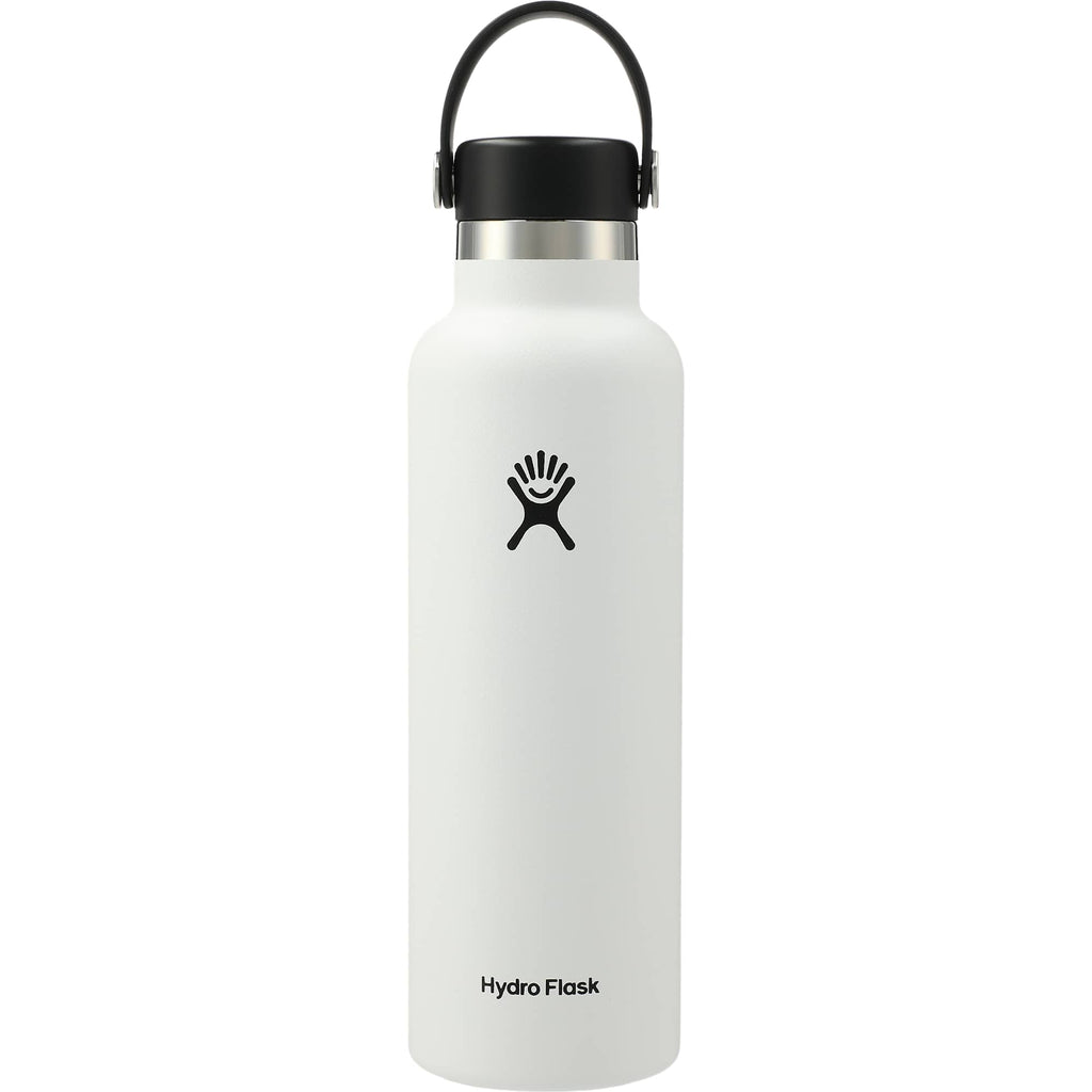 Hydro Flask Standard Mouth Bottle with Flex Cap, 21 oz Full Color - White - Back