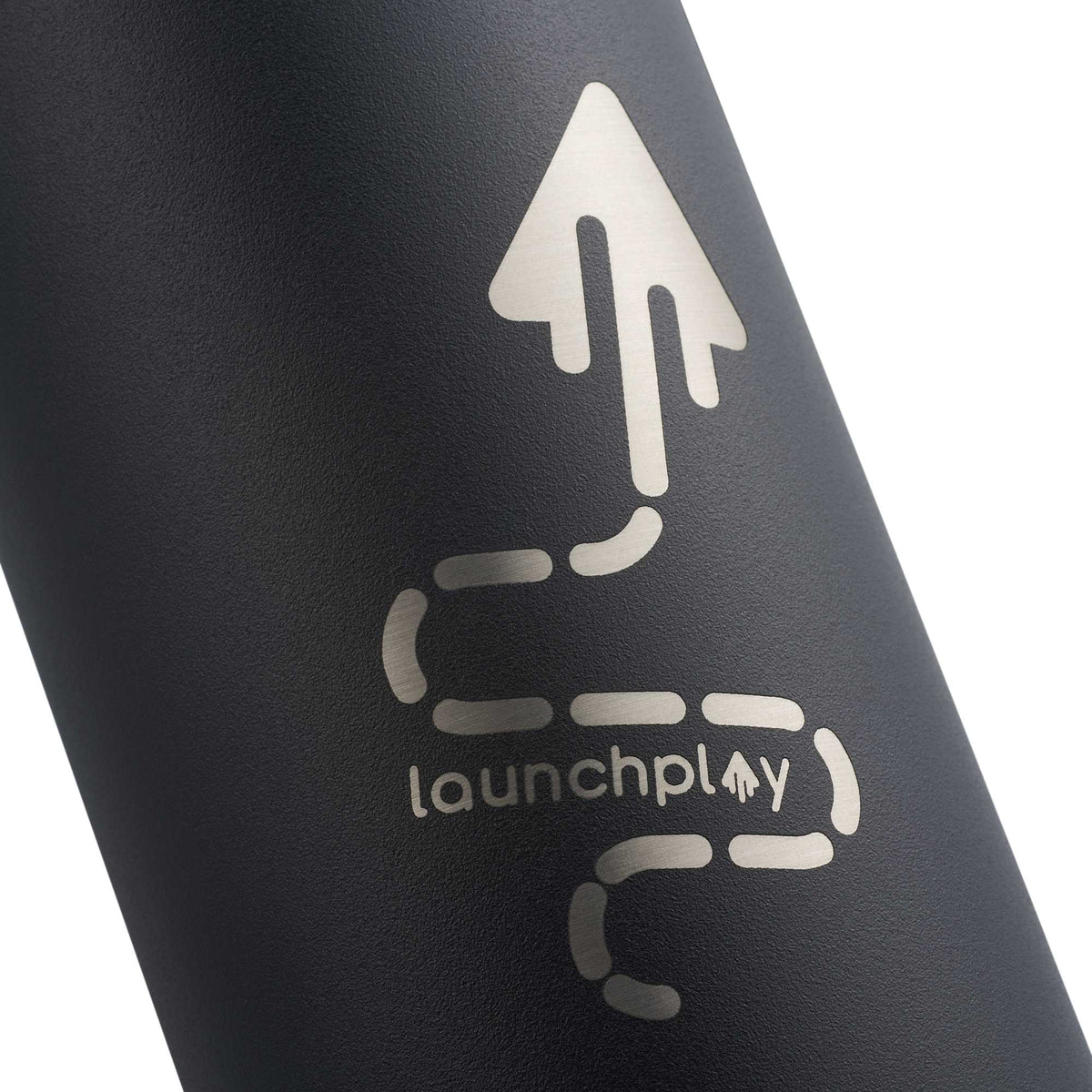 Hydro Flask Standard Mouth Bottle with Flex Cap, 21 oz Laser Engraving - Black - Detail