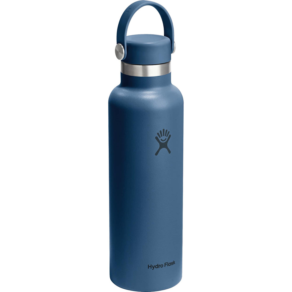 Hydro Flask Standard Mouth Bottle with Flex Cap, 21 oz Laser Engraving - Harbor Blue - Photo 3
