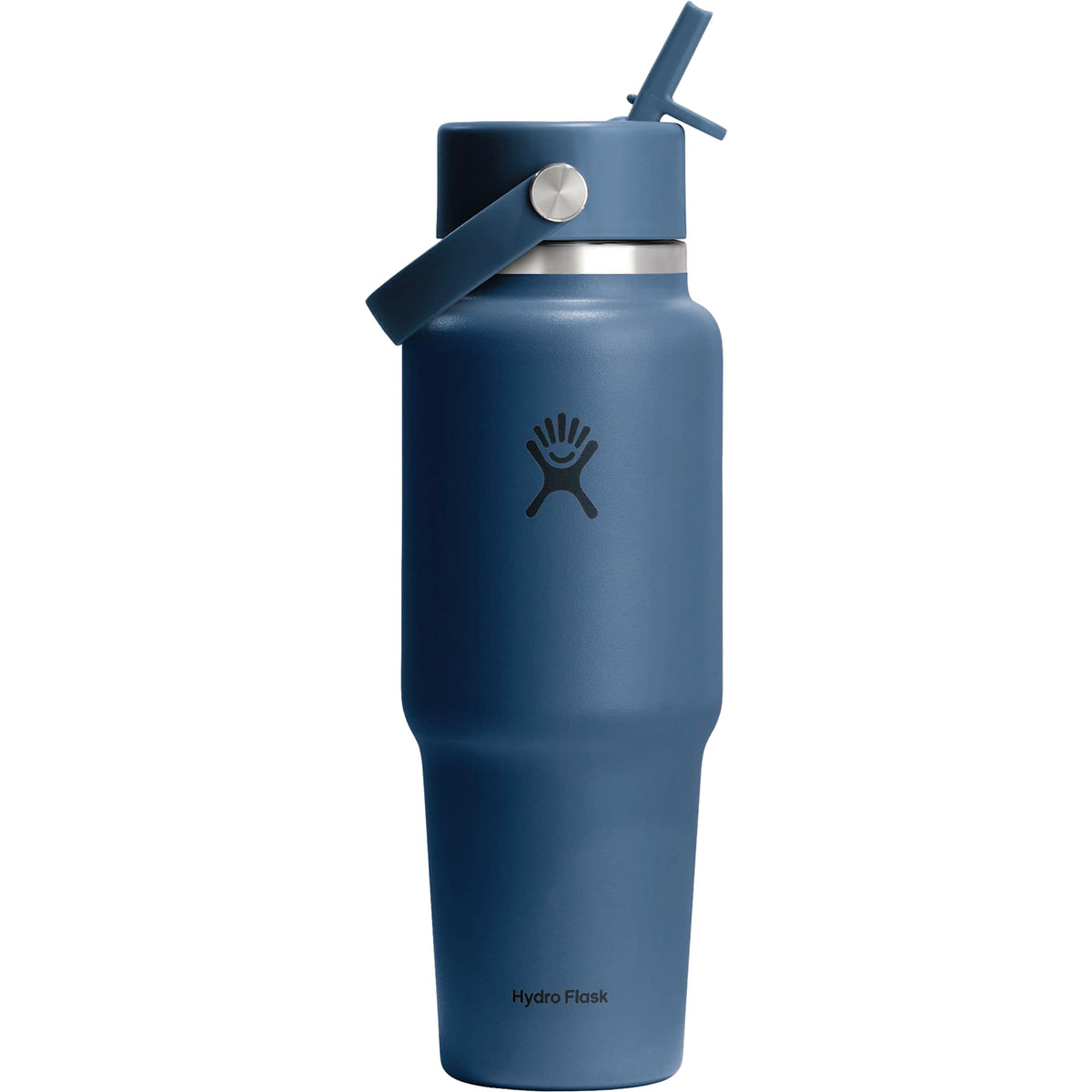 Hydro Flask Travel Bottle with Flex Straw Cap, 32 oz Full Color - Harbor Blue - Photo