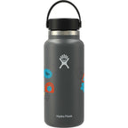 Hydro Flask Wide Mouth Bottle with Flex Cap, 32 oz Full Color - Stone - Back