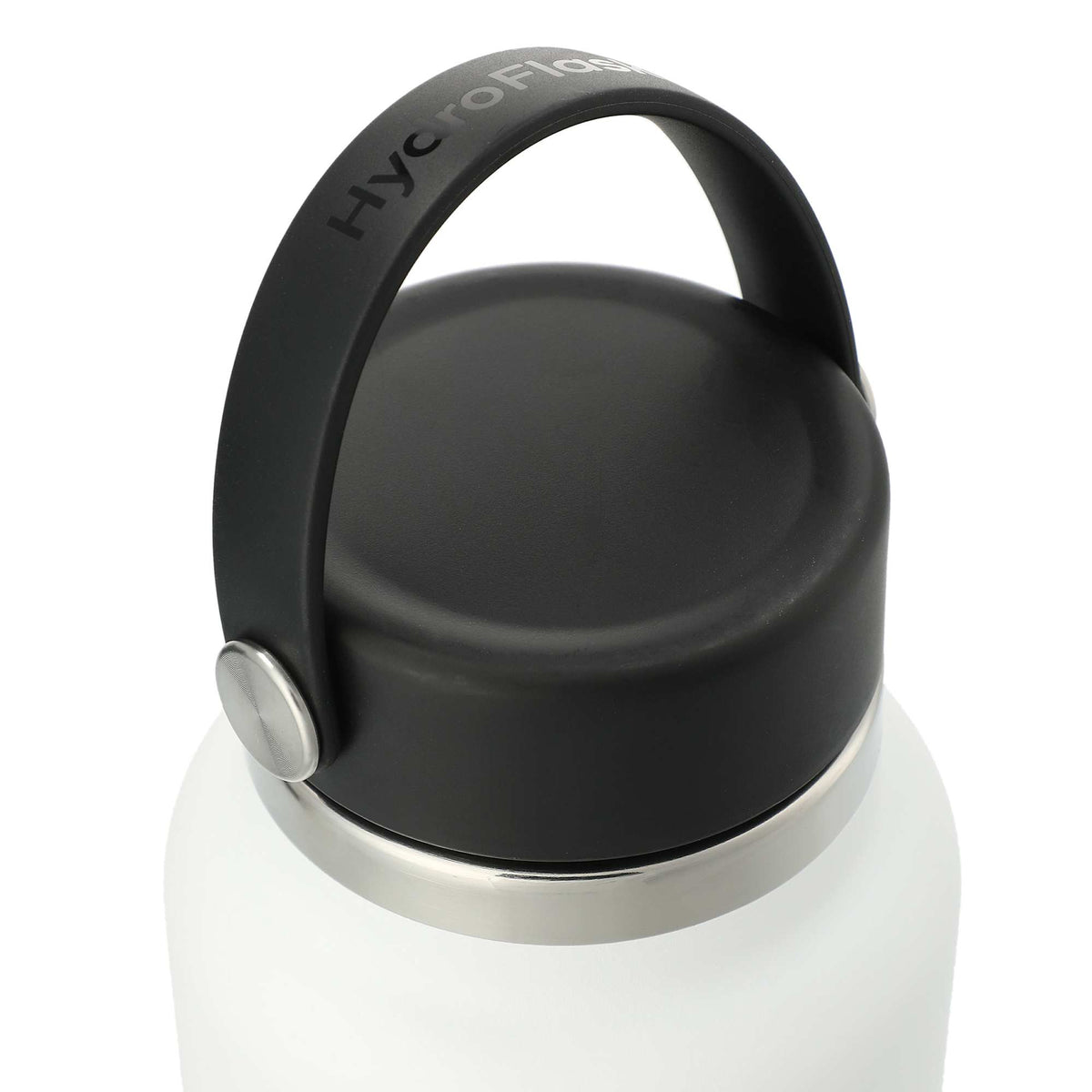 Hydro Flask Wide Mouth Bottle with Flex Cap, 32 oz Full Color - White - Right Angle
