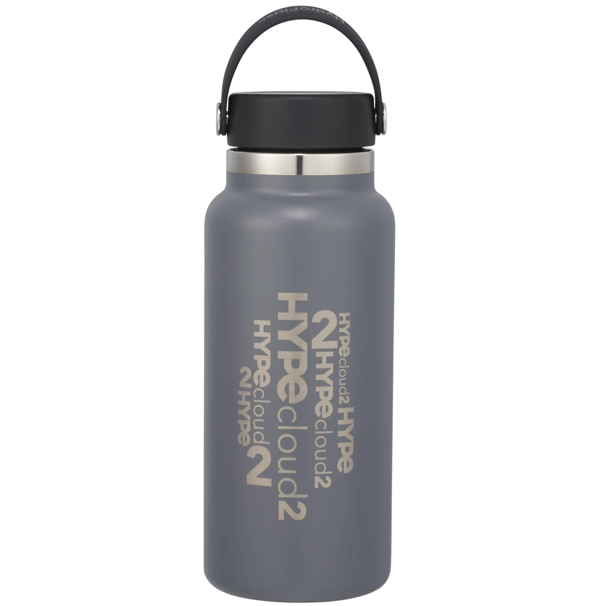 Hydro Flask Wide Mouth Bottle with Flex Cap, 32 oz Laser Engraving - Stone - Front