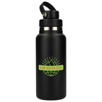 Hydro Flask Wide Mouth Bottle with Flex Chug Cap, 32 oz Full Color - Black - Front